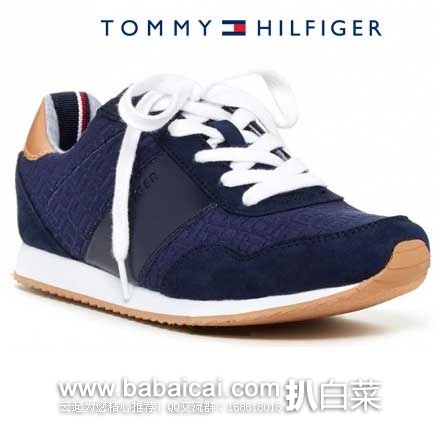 6PM：Tommy Hilfiger 汤米·希尔费格 女士时尚休闲系带运动鞋 原价$69，现3.7折售价$25.99