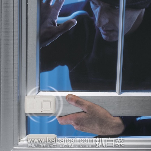 销量第一!GE Personal 推门开窗报警器 2只装 原价$42.28,现历史低价$7.71,直邮无税,到手¥33/只