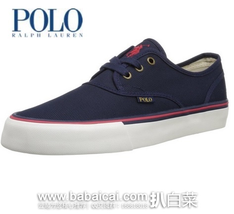 Polo Ralph Lauren 拉夫劳伦 Hanford男子时尚板鞋,原价$59,现$41.99或以下,公码8折$33.59,直邮无税
