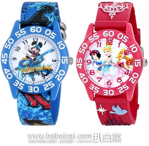 Disney 迪士尼 Kids 儿童手表蓝色米奇款原价$33，现历史低价$12.84，直邮无税，运费$2.1，到手￥98