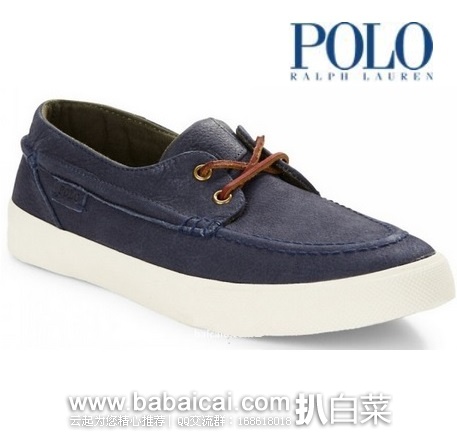 Polo Ralph Lauren 拉夫劳伦 男士真皮休闲鞋 原价$89，现$39.36，公码8折新低$31.49，直邮无税，到手￥245