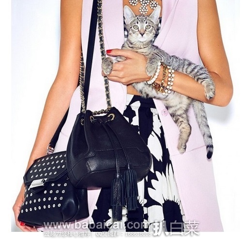 2015年新款,Rebecca Minkoff 瑞贝卡明可弗 流苏抽绳桶包 原价$275,现$136.03,直邮含税到手仅¥1018