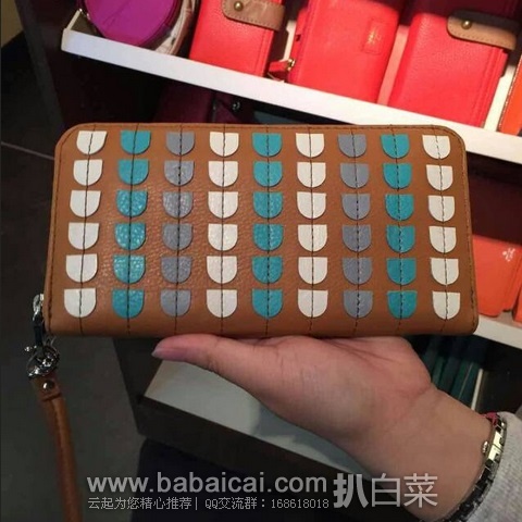 Fossil 女士长款钱包/拉链手拿包 原价$65，现$35.22,公码8折新低$28.18，到手￥207