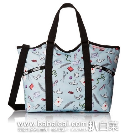 Lesportsac 乐播诗 Carryall 女士拼花单肩包原价$82,现$60.18,公码8折$48.14