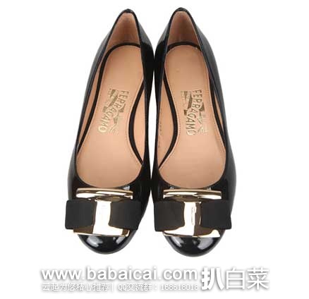 天猫商城：FERRAGAMO 意大利菲拉格慕 女款 袋鼠皮蝴蝶结款平底单鞋   现售价￥1805元， 史低！专柜价得￥3200+