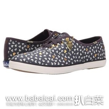 Keds 女款 心形印花帆布鞋 原价$55,现$27.51,直邮无税