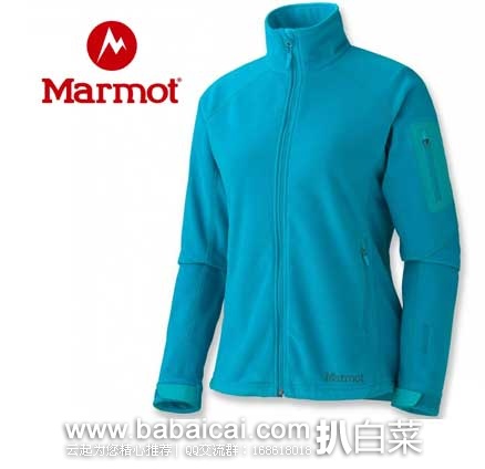 REI:MARMOT 土拨鼠 女款 M2系列3层WINDSTOPPER防风抓绒夹克 现4折售价$73.73