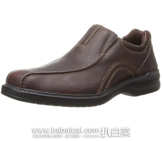 Clarks 其乐 Sherwin Time 一脚蹬真皮休闲鞋 原价$90,现$52.93,公码8折$42.34,直邮无税