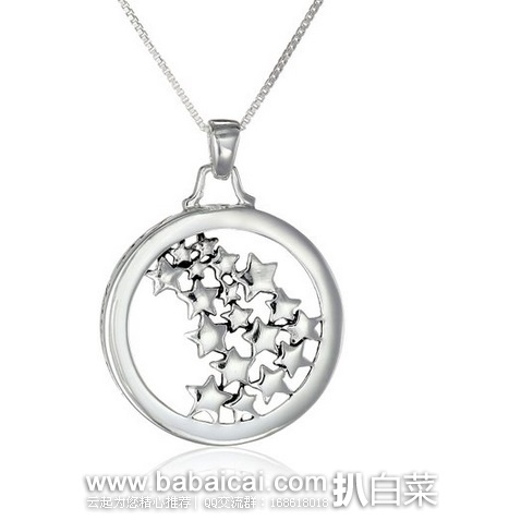 Sterling Silver 纯银吊坠项链 原价$75，现限时秒杀价$27.99，公码8折新低22.39，直邮无税