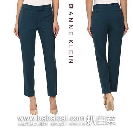 6PM：Anne Klein 安妮克莱恩 女士 水洗亚麻 细腿裤  原价$79，现3.2折售价$24.99