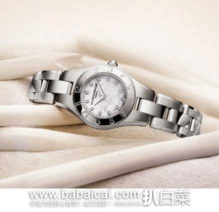 Jomashop：Baume and Mercier 名仕 Linea 灵霓系列 女士 石英腕表 MOA10070 （原价$2500，现特价$599），优惠码折后实付$499