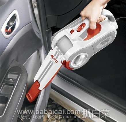 BLACK&DECKER 百得 PAV1200W 12V旋转车载吸尘器 原价$56，现售价$29.99