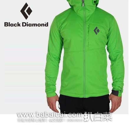 REI：Black Diamond 黑钻 Stack 男士 防风软壳外套 原价$199，现3.9折售价$78.73