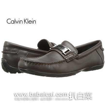 Calvin Klein 卡文克莱 Wallace Leather Slip-On Loafer 男士 软皮一脚蹬乐福鞋 （原价$120，现仅售$37.84），公码8折后实付$30.27