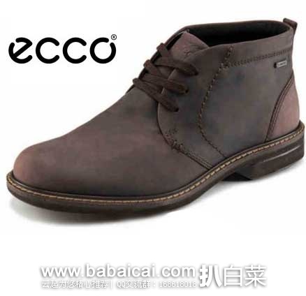 STP：ECCO 爱步 GTX防水休闲男靴  现售价$149.95，公码7折后实付$104.96，新低