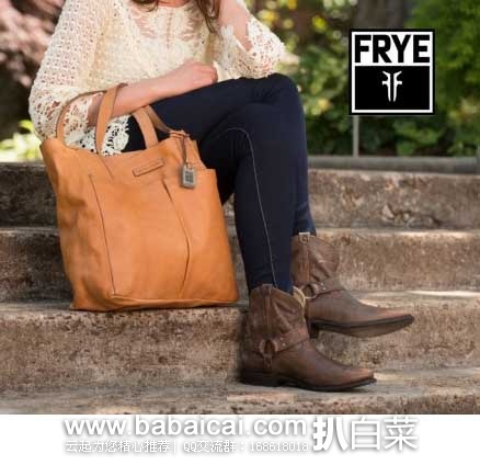 FRYE 弗莱 女士6寸经典Harness系列短靴 （原价$297.95，现2.9折售价$89.39），公码8折后实付$71.51
