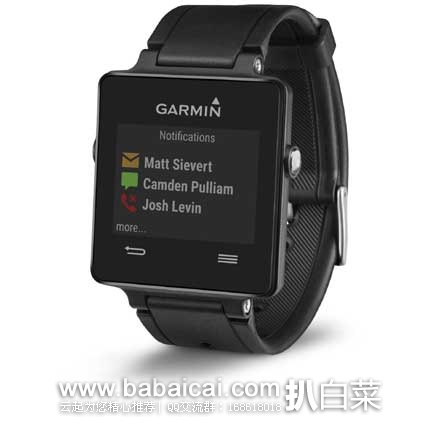 英国亚马逊：GARMIN 佳明 vivoactive GPS智能运动手表 （原价£199.99，现售价£125.05），退税后价格£104.21