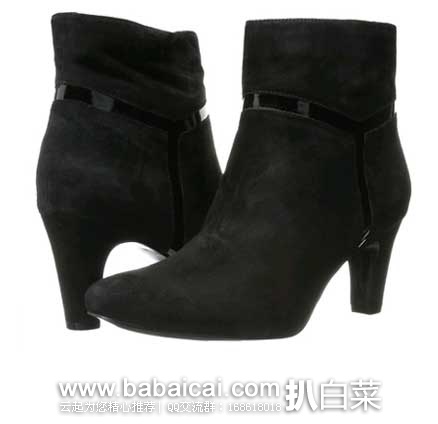 LAUREN RALPH LAUREN Sade 女式 真皮短靴 （原价$119，现4.2折售价$49.98），公码8折后实付39.98