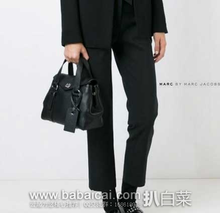 Marc By Marc Jacobs 女士 Working Girl Leather Dolly Satchel Bag 真皮单肩手提包 (原价$498,现6折售价$298.8),公码8折后实付$239.04
