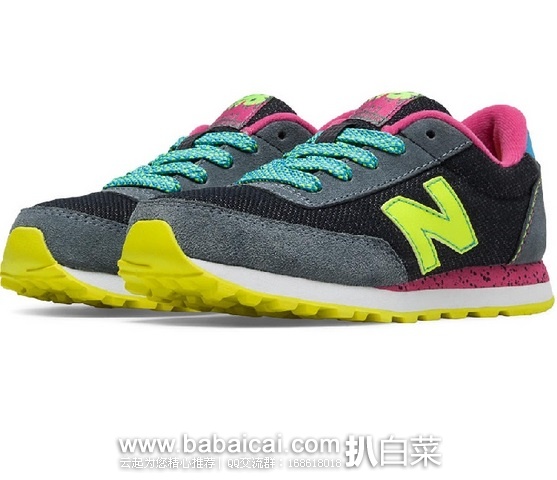 New Balance 新百伦 KL501Y 儿童款经典复古慢跑鞋现$49.95,公码8折$39.96,到手¥315