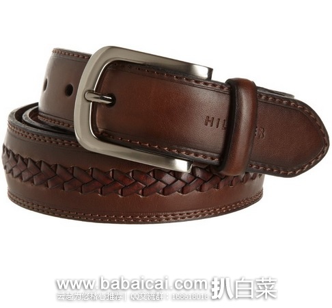 TOMMY HILFIGER 汤米希尔费格 男士皮带 原价$45,现$17.39,公码75折历史新低$13.04,到手¥100