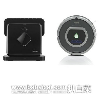 好价!iRobot 780智能扫地机器人+Braava 380t干湿两用拖地机器人套装限时特价$599.99,到手仅¥4521