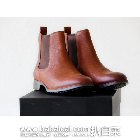 英国亚马逊:Clarks 其乐 女士真皮切尔西短靴 原价£110.4,现£45.67,直邮退税实付新低£38.06