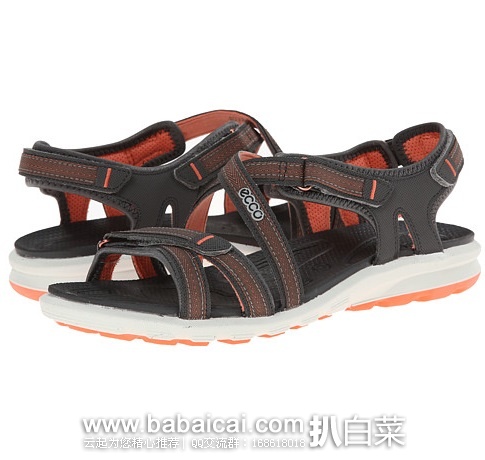6pm： ECCO 爱步 2015年新款 女士运动凉鞋 原价$110，现$44.99，公码85折历史新低$38.24，到手￥310