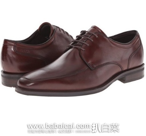 ECCO 爱步 Faro Apron 高端款男士真皮牛津鞋 原价$230,现$118.99,公码75折$89.24,到手¥665