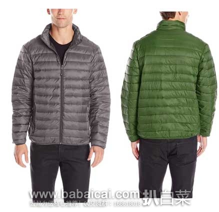Hawke & Co 男士 轻量级可压缩立领羽绒服  原价$195，现金盒特价售价$42.95