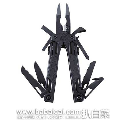 Leatherman OHT 831540 全黑酷炫版 多功能组合工具钳 原价$108.12,现售价$67.66