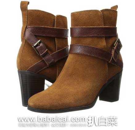 Ralph Lauren 拉夫·劳伦 女士 真皮短靴 （原价$159，现售价$79.5）， 公码75折后实付$59.62