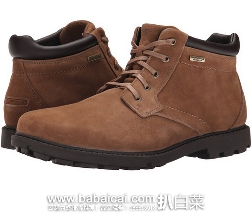 Rockport 乐步 Rugged Bucks Waterproof男士真皮短靴 原价$120,现$66.45,直邮无税,到手¥458