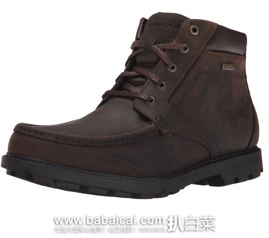 大白菜,手快!Rockport 乐步 男士真皮防水短靴 原价$120,现限时秒杀价$64.99,还可叠加8折码后历史新低$40.98,直邮含税到手¥400