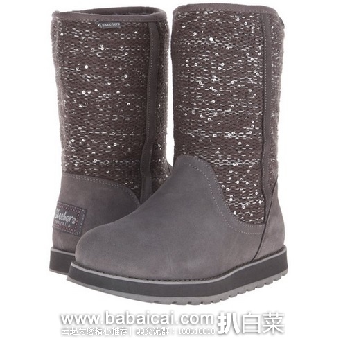 Skechers 斯凯奇 Keepsakes 女子高帮雪地靴 原价$75,现$31.43或以下,公码75折$23.57,直邮无税,到手¥227