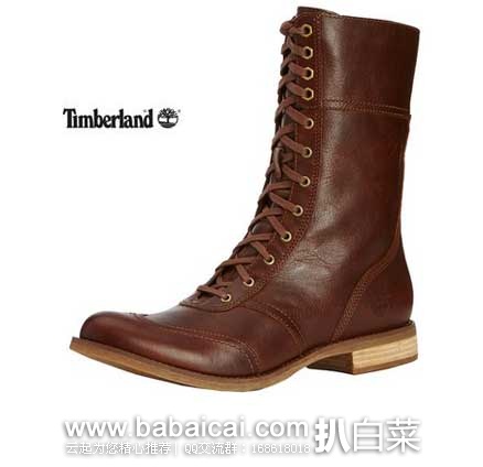 英国亚马逊：Timberland 天木兰  Earthkeepers地球系列 女士 抗疲劳真皮中靴 （原价£140，现售价£45.22），直邮退税后实付£37.68