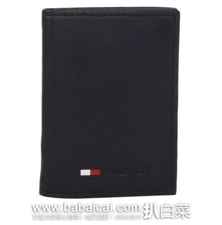 Tommy Hilfiger 汤米希尔费格 男士三折羊皮钱包 原价$38,现$19.99,公码8折$15.99