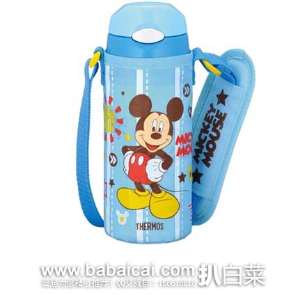 日本亚马逊：Thermos 膳魔师 FFI-401FDS 迪斯尼 米奇 真空隔热吸管杯 360ML  现特价2505日元（约￥135）