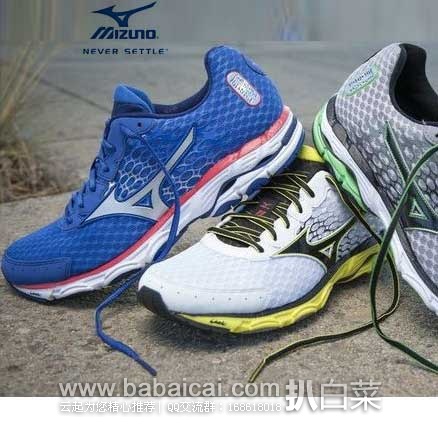 6PM：Mizuno 美津浓 男士 Wave Inspire 11次顶级支撑型跑步鞋 原价$120，现3.6折售价$42.99