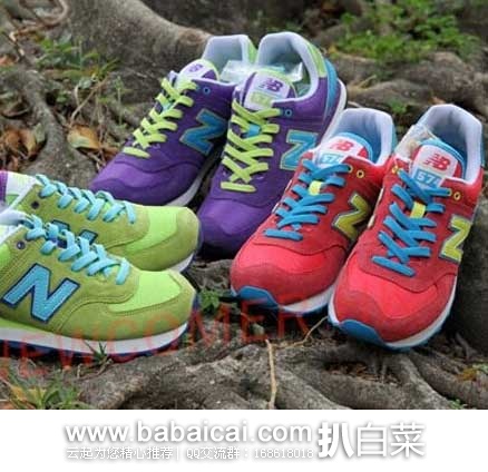 New Balance 新百伦 WL574 女士 复古运动鞋  原价$79.95，现特价$38.90起