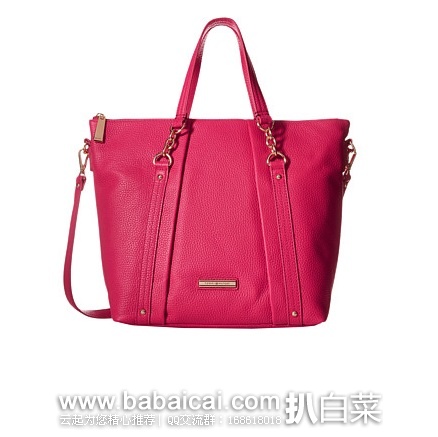 6pm：TOMMY HILFIGER 汤米希尔费格 Lily North South 女士真皮斜挎包手提包 原价$178，现$74.99，公码9折新低价$67.49，到手约￥535