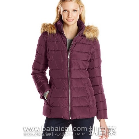 Tommy Hilfiger 汤米希尔费格 女士带帽羽绒服,原价$250,现$64.93,到手¥515