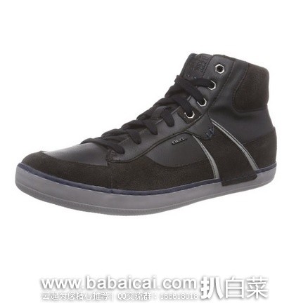 西班牙亚马逊:GEOX 健乐士 男士真皮高帮休闲鞋 原价€100,现€39.95,直邮退税实付€33.02,直邮无税