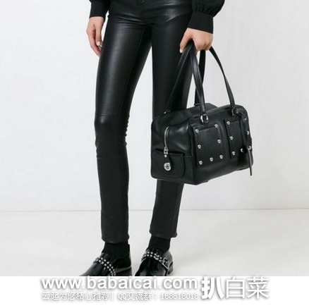 Marc by Marc Jacobs 马克雅克布 C Lock 女士真皮手提包 原价$398，现4折历史低价$160.02，直邮免运费，含税到手￥1148