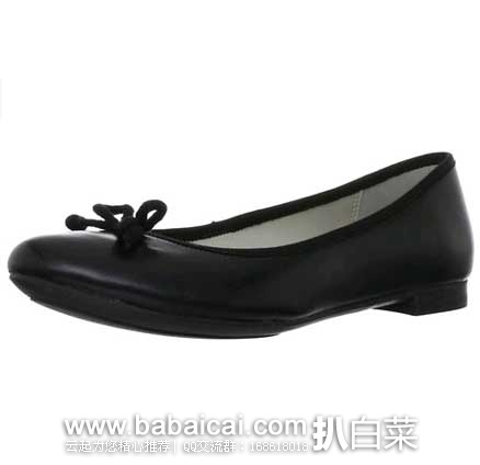 英国亚马逊：Clarks 其乐 女士  经典圆头 真皮芭蕾鞋款 平底鞋 （原价£32，现售价￡28.8），直邮退税后实付￡24