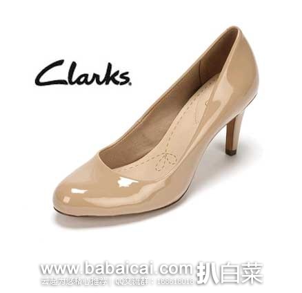 英国亚马逊：Clarks 其乐 Carlita Cove 女士 真皮高跟鞋 （原价£40，现售价£20），直邮退税后实付£16.67