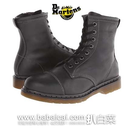 6PM：Dr. Martens 中性8眼马丁靴   原价$150，现4折售价$60