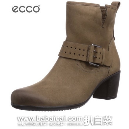 英国亚马逊:ecco 爱步 Touch 触感系列55B 女士真皮短靴 原价£110,现£33.09起,直邮退税实付新低£27.58,直邮无税,到手约¥359起,国内¥2199+