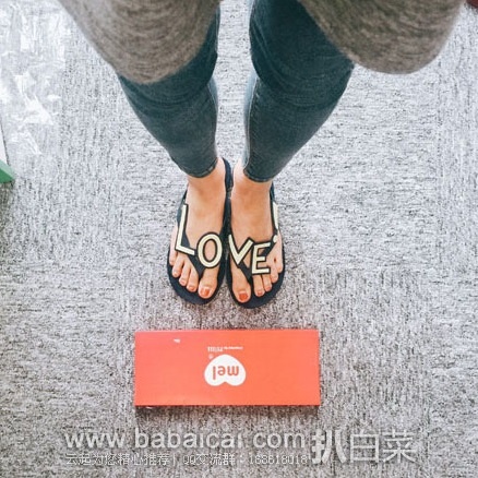 Mel by Melissa 梅丽莎 女款时尚夹趾拖鞋 原价$33，现$24.99，凑单到手￥212