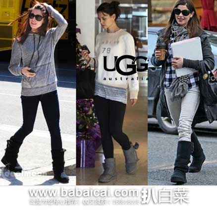 6PM：UGG Lattice Cardy 女款 高低两穿长筒毛线靴 原价$150，现售价$82.99